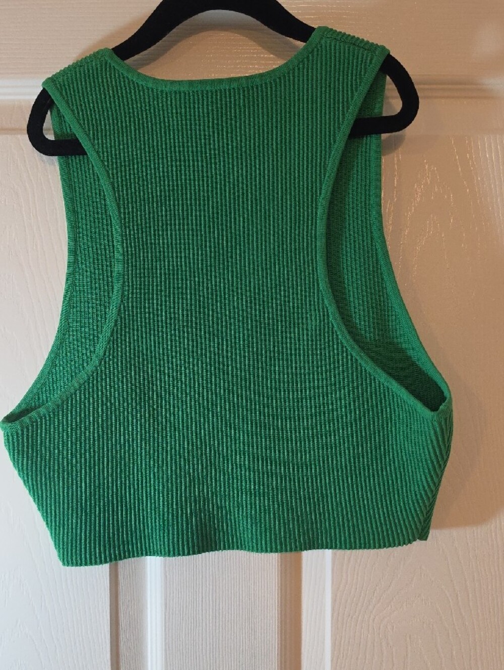 Babaton Emerald Ribbed Crop Tank - Picture 3 of 3
